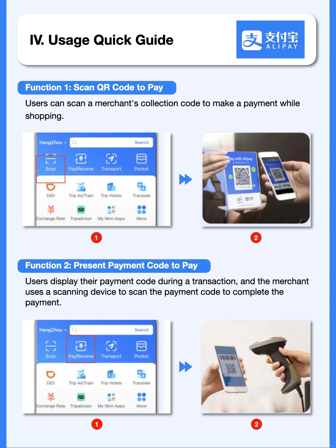 Alipay QR code payment screen used in China